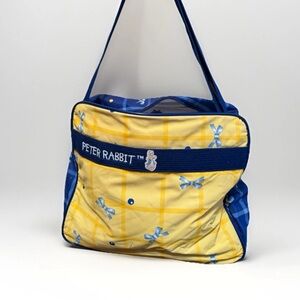 Vintage Peter Rabbit Beatrix Potter Enfamil Diaper Bag Easter Vinyl Yellow